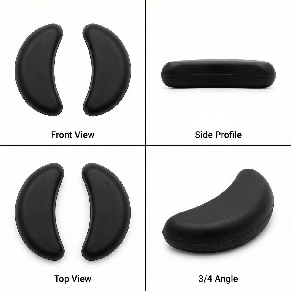 Ray-Ban Meta replacement nose pads — Black and Translucent White combo pack — SmartGlass Gear
