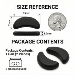 Ray-Ban Meta replacement nose pad size reference and package contents — SmartGlass Gear