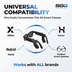 SGG CHANNEL — Universal compatibility — Sound Guide Tube fits major smart glasses brands — SmartGlass Gear