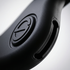 SGG CHANNEL — Sound Guide Tube close-up — matte black finish and sound channel detail — SmartGlass Gear
