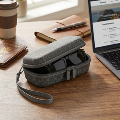 SGG VAULT — SGG hard shell smart glasses case — product detail — SmartGlass Gear