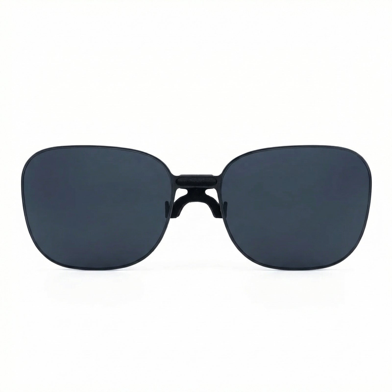 SGG Rokid SunClip front product view showing polarized clip-on sunglasses for Rokid Glasses — SmartGlass Gear