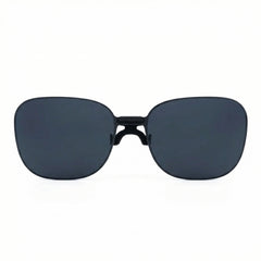 SGG Rokid SunClip front product view showing polarized clip-on sunglasses for Rokid Glasses — SmartGlass Gear