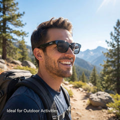 SGG Rokid SunClip worn outdoors on Rokid Glasses — SmartGlass Gear