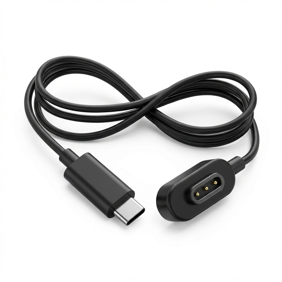 Magnetic USB-C charging cable for Rokid Glasses — clean hero product image — SmartGlass Gear