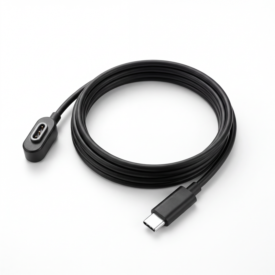Magnetic USB-C charging cable for Rokid Glasses — clean hero product image — SmartGlass Gear