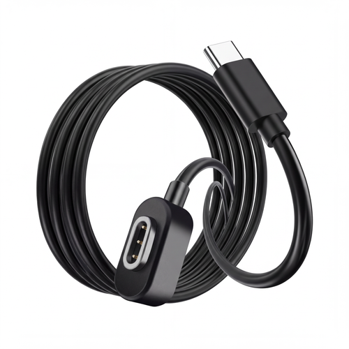 Magnetic USB-C charging cable for Rokid Glasses — clean hero product image — SmartGlass Gear