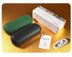 SGG VAULT Charge product bundle view showing Black and Green color options with included charging cable — SmartGlass Gear