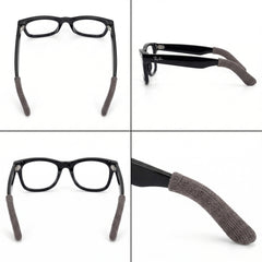 SGG SLEEVE — Knitted temple sleeves — multi-angle view on eyeglass arms — SmartGlass Gear
