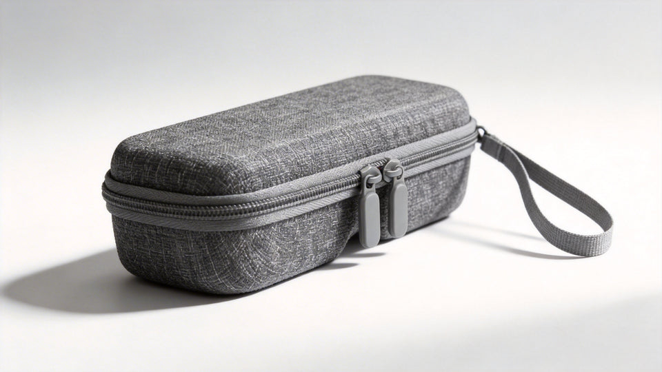 SGG VAULT — SGG smart glasses hard shell case — main product, zip case with foam interior — SmartGlass Gear