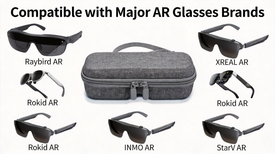 SGG VAULT — SGG smart glasses hard shell case — main product, zip case with foam interior — SmartGlass Gear