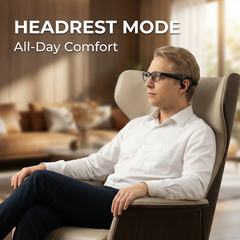 SGG GRIP — Smart glasses anti-slip kit — headrest-style support, lifestyle — SmartGlass Gear