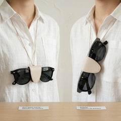 SGG HANG — Smart glasses magnetic clip — Ray-Ban and Rokid white clip comparison — SmartGlass Gear