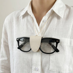 SGG HANG — Magnetic leather necklace clip — Rokid smart glasses white clip — SmartGlass Gear
