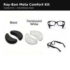 Ray-Ban Meta Comfort Kit — nose pads, anti-slip kit, and temple sleeves — SmartGlass Gear