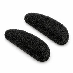Detail of the one pair of Black fleece stick-on nose patches included in the three-color set.