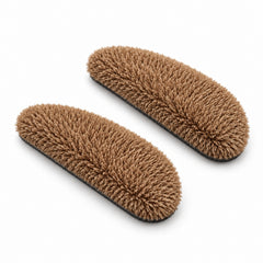 Detail of the one pair of Camel fleece stick-on nose patches included in the three-color set.